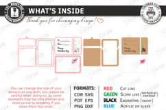 Valentine's Day Gift Card Holder Laser Cut|Romantic Gift Tag Product Image 2