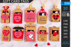 Valentine&#039;s Day Gift Card Tags Laser Cut Bundle | Gift Tags Product Image 1