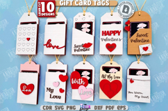 Valentine&#039;s Day Gift Card Tags Laser Cut Bundle|Card Holders Product Image 1