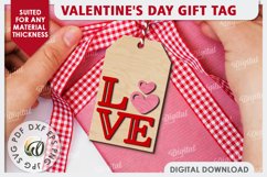 Valentine&#039;s Day Gift Tags LaserCut Bundle. Valentine&#039;s Decor Product Image 7