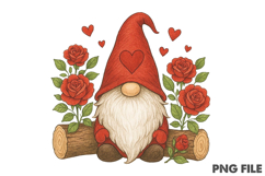 Valentine&#039;s Day Gnome Png Product Image 1