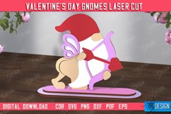 Valentine's Day Gnomes Laser Cut Bundle. Valentines Decor Product Image 5