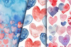 Valentine&#039;s Day Hearts Digital Paper Bundle Product Image 6