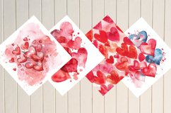 Valentine&#039;s Day Hearts Digital Paper Bundle Product Image 3