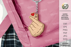 Valentine&#039;s Day Keychains Bundle Laser Cut. Valentine SVG Product Image 4