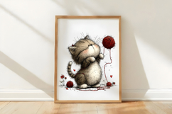 Valentine's Day Kitten Delights Valentines Day PNG Product Image 3