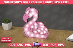 3D Layered Light | Valentine's Day Led Night Light |Flamingo Product Image 1
