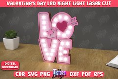 3D Layered Light | Valentine's Day Led Night Light | Love Product Image 1