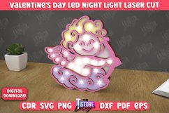 3D Layered Light | Valentine's Day Led Night Light | Cupid Product Image 1