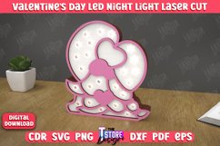 3D Layered Light | Valentine's Day Led Night Light | CNC Product Image 1