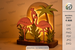 Valentine&#039;s Day Led Stands Bundle Laser Cut. Night Lamp SVG Product Image 3