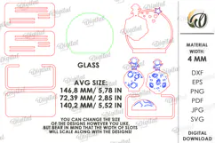 Valentine's Day Led Stand Laser Cut. Night Lamp SVG Product Image 2
