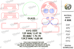 Valentine's Day Led Stand Laser Cut. Night Lamp SVG Product Image 2