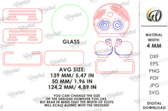 Valentine's Day Led Stand Laser Cut. Night Lamp SVG Product Image 2