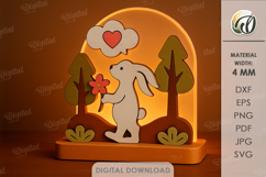 Valentine&#039;s Day Led Stands Bundle Laser Cut. Night Lamp SVG Product Image 12