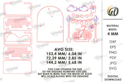 Valentine's Day Led Stand Laser Cut. Night Lamp SVG Product Image 2