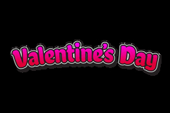 Valentine's day lettering typography art dots vector Product Image 2