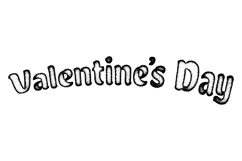 Valentine's day lettering typography art grunge vector Product Image 1