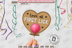Valentine’s Day Lollipop Holder Laser Cut|Sucker Holder SVG Product Image 1