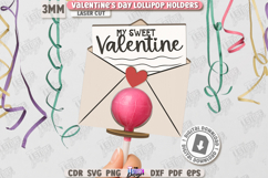 Valentine’s Day Lollipop Holder Laser Cut|Sucker Holder SVG Product Image 1