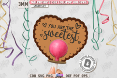 Valentine’s Day Lollipop Holders Laser Cut Bundle|Gift Idea Product Image 3