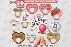 Valentine’s Day Lollipop Holders Laser Cut Bundle|Gift Idea Product Image 1