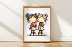 Valentine's Day Lovers Clipart Product Image 3