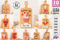 Valentine’s Day Mini Cutting Boards Laser Cut Bundle | Love Product Image 1