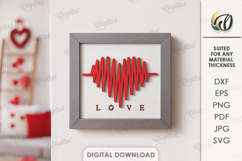 Valentine's Day Mini Wall Decor Laser Cut. Wall Decor SVG Product Image 1