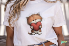 Valentine's Day Orange Cat Clipart Product Image 5