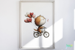 Valentine's Day Orange Cat Clipart Product Image 4