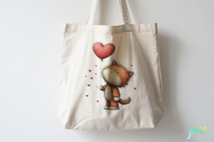 Valentine's Day Orange Cat Clipart Product Image 4