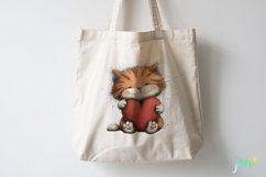 Valentine's Day Orange Cat Clipart Product Image 3