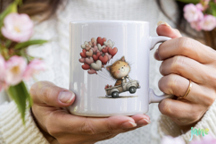 Valentine's Day Orange Cat Clipart Product Image 5