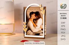Valentines Photo Frames Bundle Lasercut. Picture Frame SVG Product Image 13