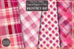 Valentine&#039;s Day Plaid - pink Pattern Design, Sublimation Product Image 1