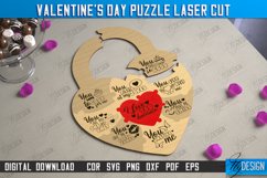 Valentine&#039;s Day Puzzle Laser Cut Bundle, Valentine&#039;s Gifts Product Image 4