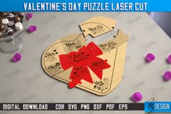Valentine&#039;s Day Puzzle Laser Cut Bundle, Valentine&#039;s Gifts Product Image 5