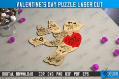 Valentine&#039;s Day Puzzle Laser Cut Bundle, Valentine&#039;s Gifts Product Image 6