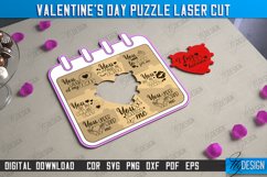 Valentine&#039;s Day Puzzle Laser Cut Bundle, Valentine&#039;s Gifts Product Image 9