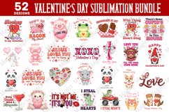 Valentine&#039;s Day Sublimation Bundle | Valentine&#039;s PNG Design Product Image 1