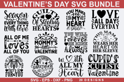 Valentine&#039;s Day SVG Bundle -Valentine SVG For T-shirt Design Product Image 1
