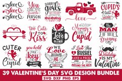 Valentine&#039;s Day Svg Design Bundle, 39 SVG Design Files Product Image 1