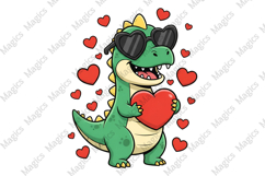 Valentine&#039;s Day T-Rex Png Product Image 1