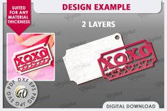 Valentine&#039;s Day Gift Tags Laser Cut Bundle. Valentine Signs Product Image 4