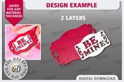 Valentine&#039;s Day Gift Tags Laser Cut Bundle. Valentine Signs Product Image 7