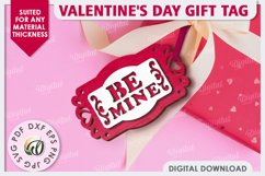 Valentine&#039;s Day Gift Tags Laser Cut Bundle. Valentine Signs Product Image 6