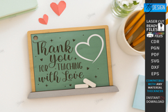 Valentine’s Teacher Gift Laser Cut|Teacher’s Day|School SVG Product Image 1