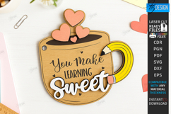 Valentine’s Teacher Gift Laser Cut Bundle|Teacher’s Day SVG Product Image 6