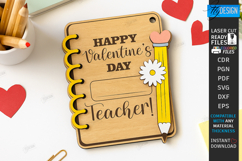 Valentine’s Teacher Gift Laser Cut Bundle|Teacher’s Day SVG Product Image 7